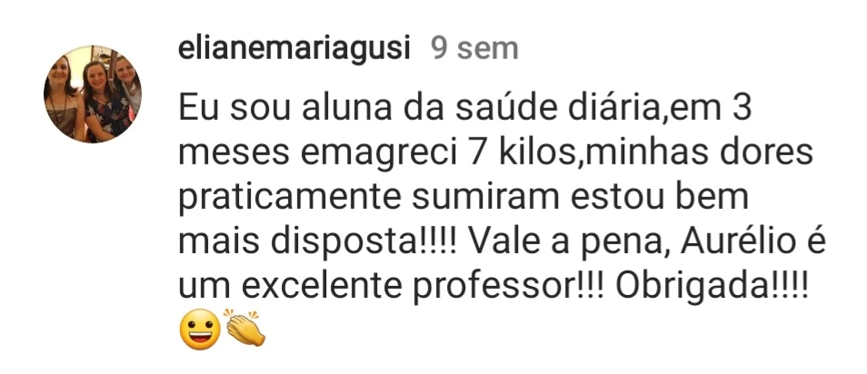 Depoimento de aluna 16